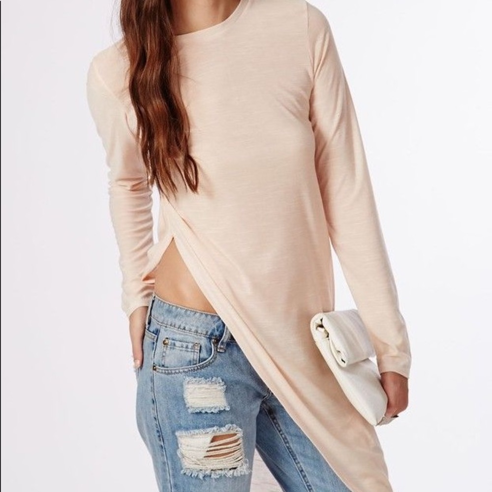 Missguided asymmetrical shirt